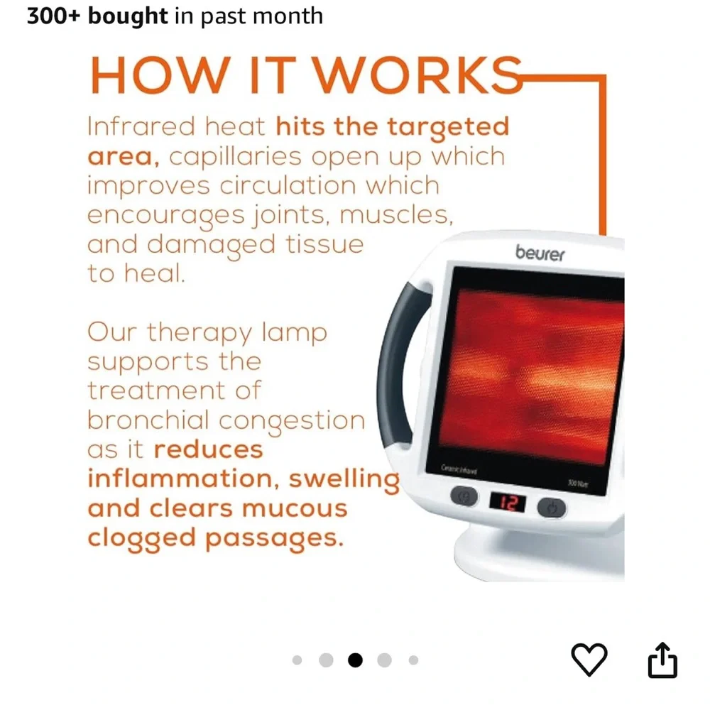 Beurer Ceramic Infrared Heater - Picture 7 of 10